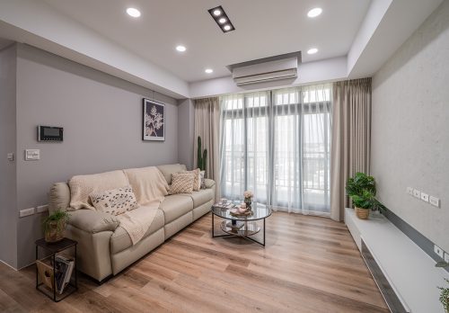 nội thất căn hộ 2 phòng ngủ gam màu trung tính nhẹ nhàng