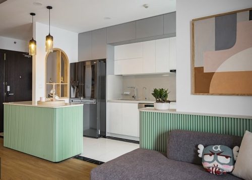 Thiết kế nội thất căn hộ 2 phòng ngủ Sky 89 Quận 7 phong cách Bắc Âu