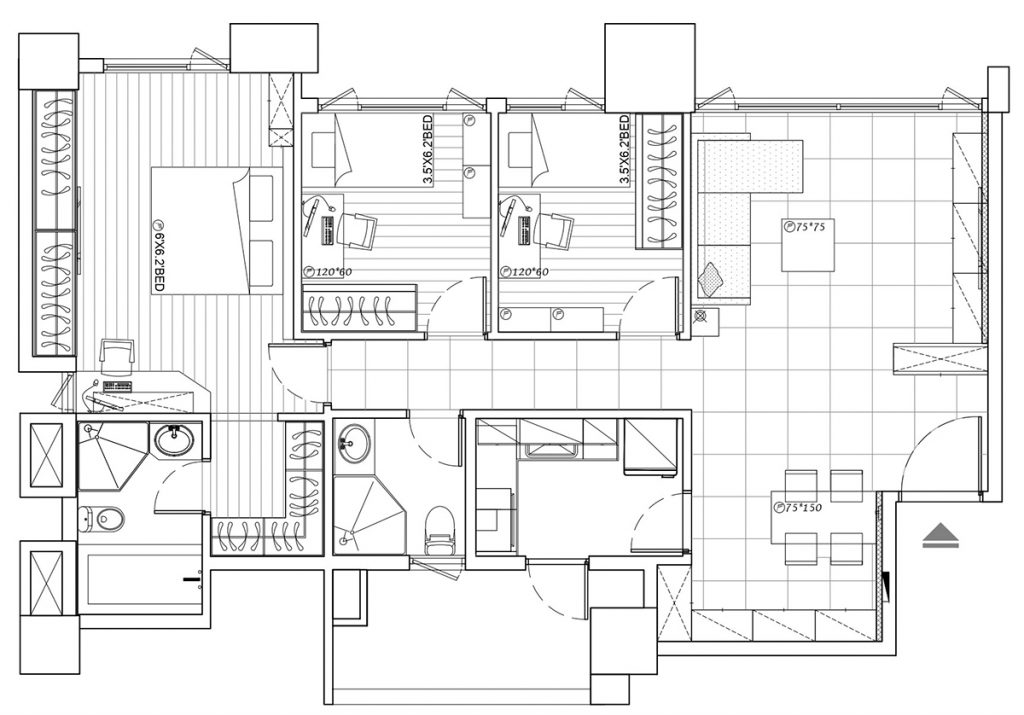 Thiết kế nội thất căn hộ 90m2 tiện nghi sang trọng với tông màu trung tính