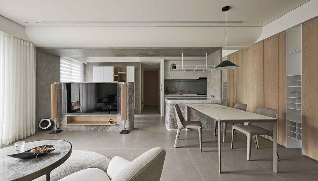 Thiết kế nội thất căn hộ 2 phòng ngủ nhẹ nhàng ấm áp