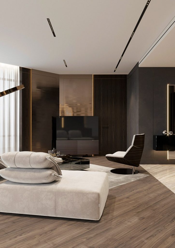 Thiết kế nội thất căn hộ Penthouse 265m2 phong cách hiện đại