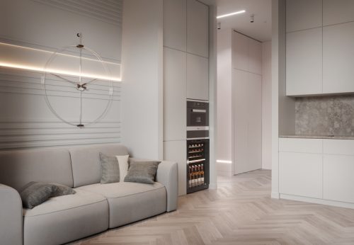 thiết kế căn hộ 1 phòng ngủ