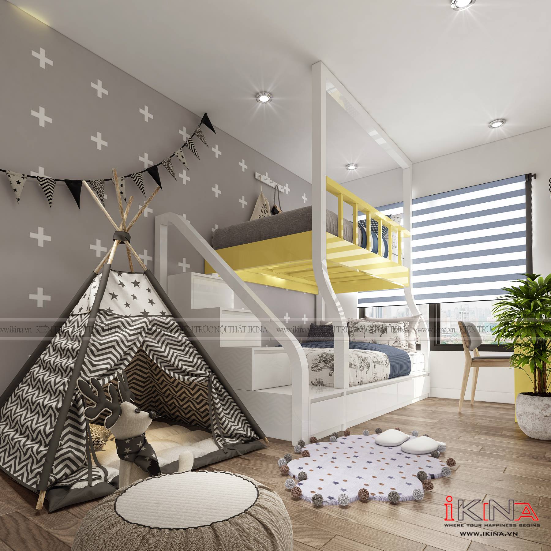 1538467858_hinh-1 Thiết Kế Nội Thất Phòng Ngủ Phong Cách Châu Âu – IKINA