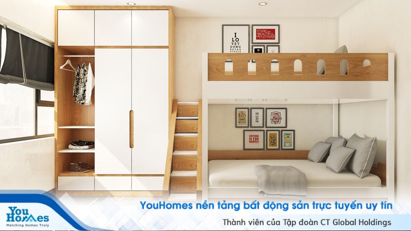 thiết kế phòng ngủ gọn gàng