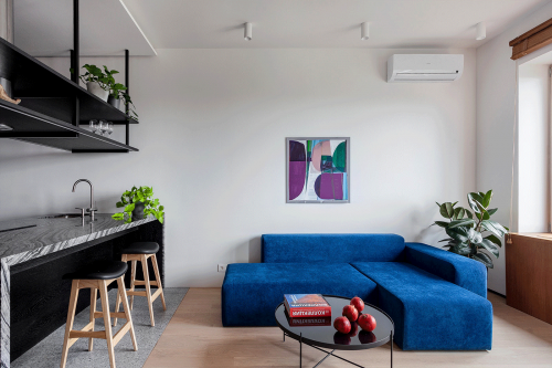 Nội thất căn hộ 1 phòng ngủ 40 m2 - Kiến Thiết Việt