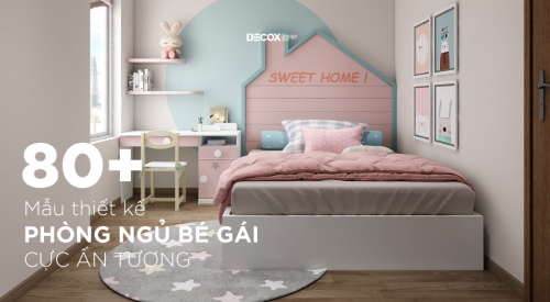 thiết kế phòng ngủ cho con gái đơn giản