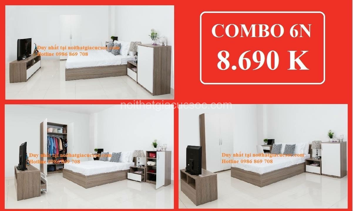 Nội Thất Phòng Ngủ Combo 6N (6 món) - Công ty nội thất đẹp, nội ...