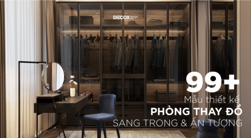 thiết kế phòng ngủ 30m2 có phòng thay đồ