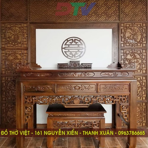 Vách Ốp Tường Phía Sau Bàn Thờ VN11