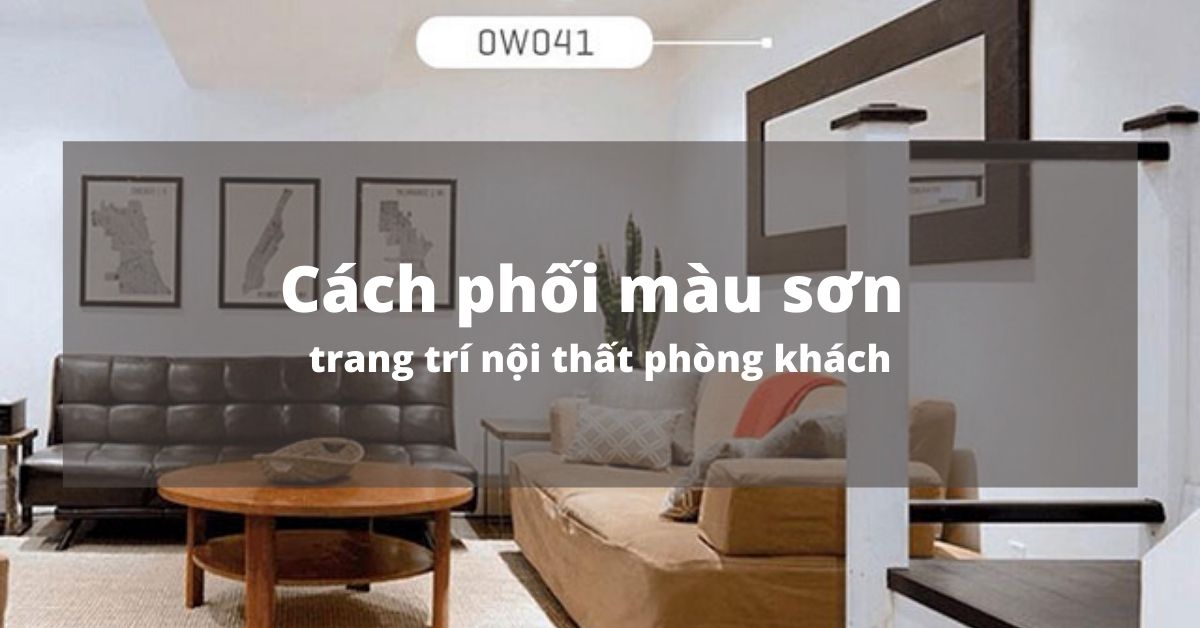 phối màu nội thất phòng khách