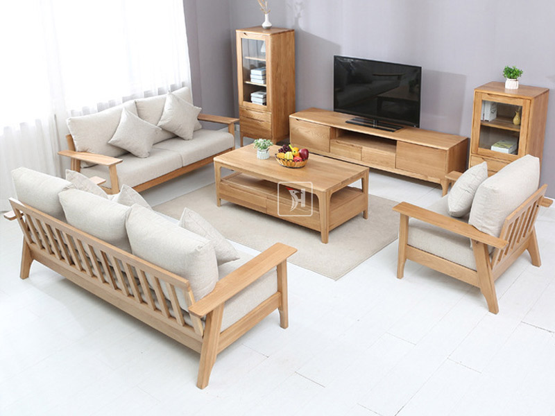 Combo nội thất phòng khách, bàn sofa gỗ, sofa gỗ, kệ tivi gỗ, tủ ...