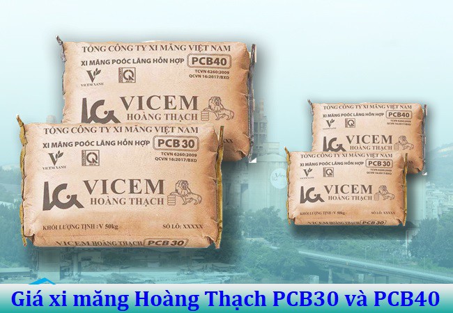 Giá xi măng Hoàng Thạch PCB30 và PCB40