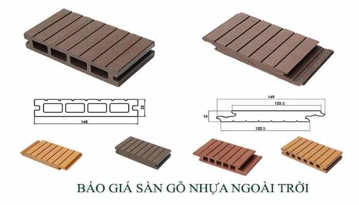 Tìm hiểu về giá sàn gỗ nhựa ngoài trời hiện nay