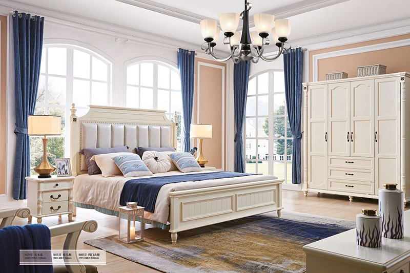 giuong-ngu-tan-co-dien-bac-my-8629 nội thất phòng ngủ phong cách Châu Âu