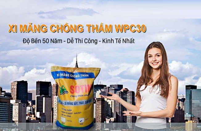 Cách sử dụng xi măng chống thấm Sotin WPC30