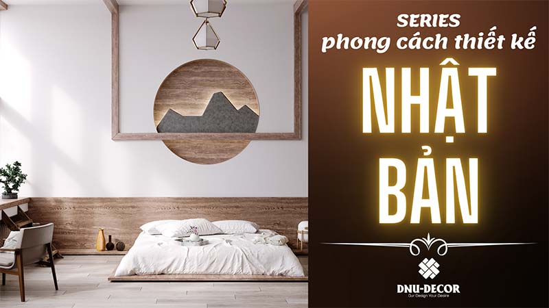 nội thất phòng khách phong cách Nhật Bản