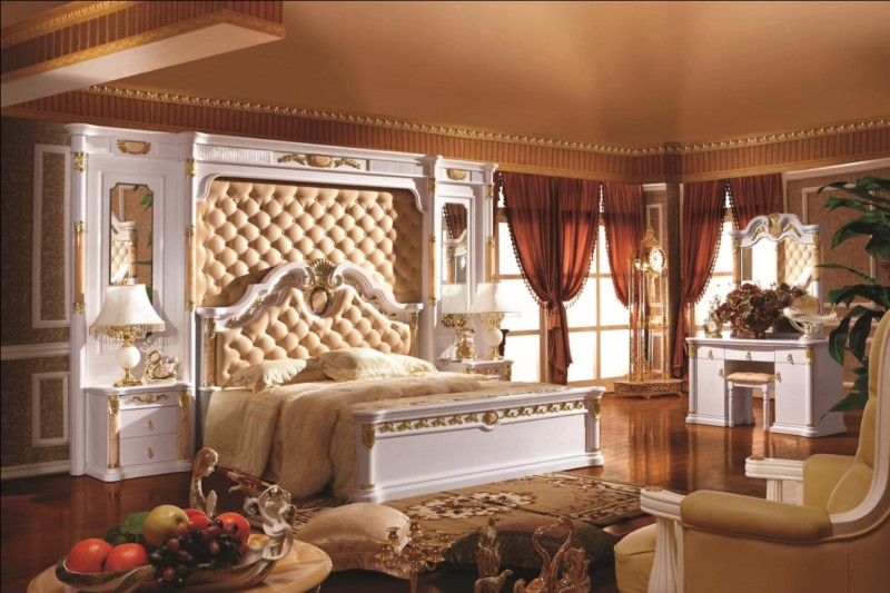 phong-ngu-30281 Phòng ngủ Châu Âu cao cấp 3028 - MDfuni® - Nội thất nhập khẩu MDfuni